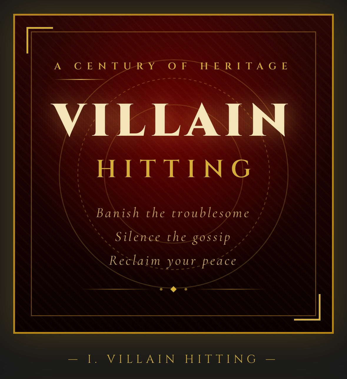 傳承師傅打小人 Villain Hitting
